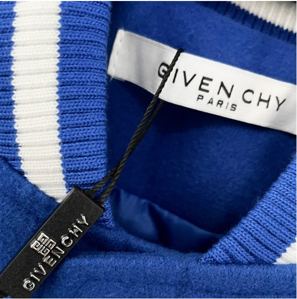 Givenchy College Blu maniche in pelle